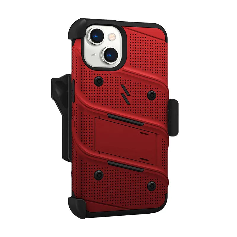 ZIZO BOLT serija – dėklas iPhone 14 (raudonas)