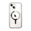 Speck Gemshell Grip + MagSafe – dėklas iPhone 17e / 16e / 15 / 14 / 13 (skaidrus / chromo apdaila)