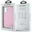 Karl Lagerfeld Saffiano Full Wrapped Elongated Metal Logo MagSafe - dėklas iPhone 16 (rožinis)
