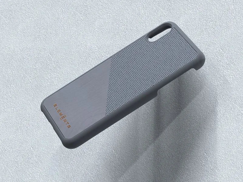 Nordic Elements Original Hel – dėklas iPhone Xs Max su tikro klevo medžio intarpu (pilkas)