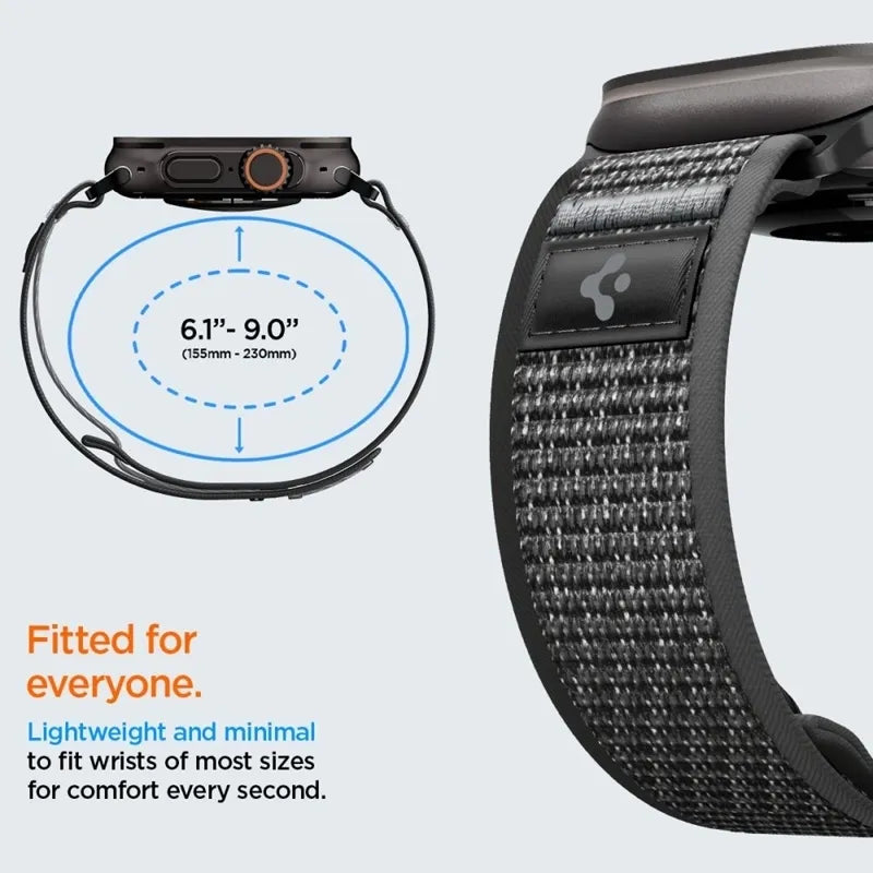 Spigen Athlex Air 2 – Apple Watch dirželis 44/45/46/49 mm (Active Black / Gray)