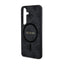 Guess 4G Collection Leather Metal Logo MagSafe – dėklas Samsung Galaxy S24 (juodas)
