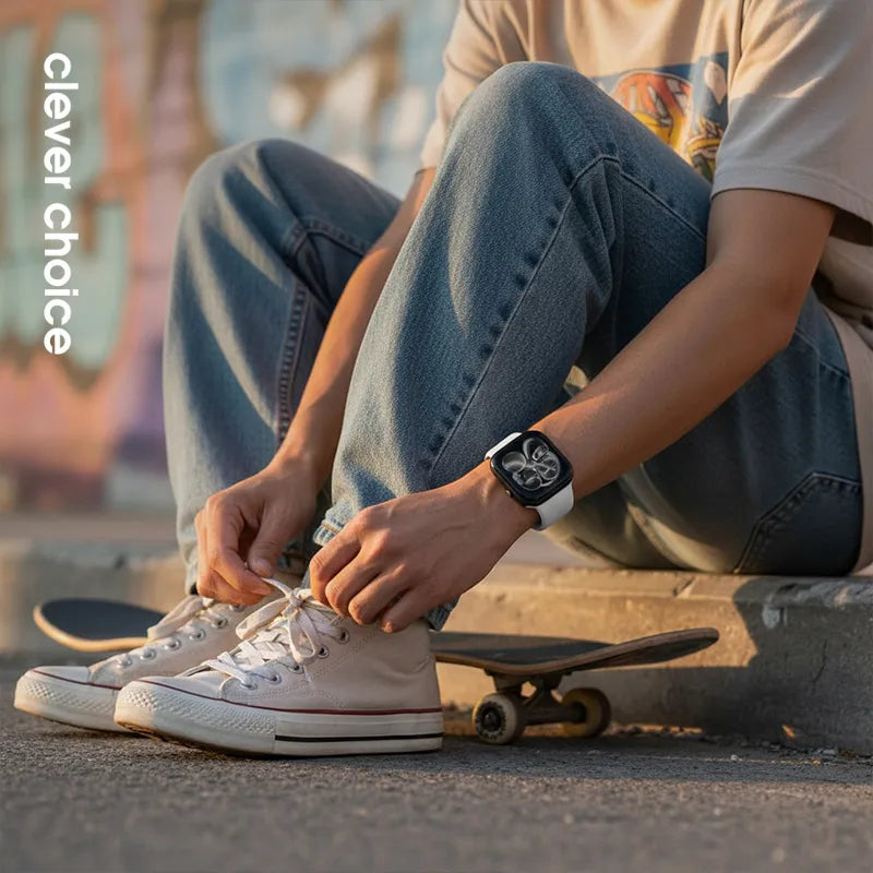 „Crong Liquid“ – „Apple Watch“ apyrankė 44/45/46/49 mm (balta)
