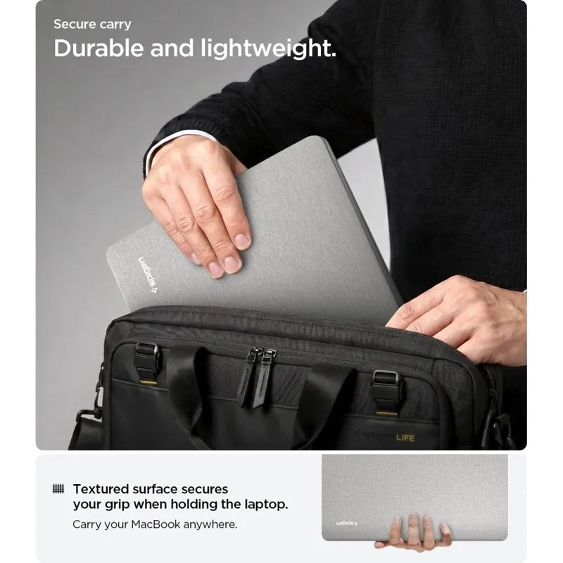 Spigen Urban Fit – dėklas MacBook Pro 14" (M5/M4/M3/M2/M1/2026-2021) (Heather Grey)