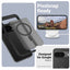 Crong Hybrid Matte Magnetic – MagSafe dėklas, skirtas Google Pixel 9 (juodas)