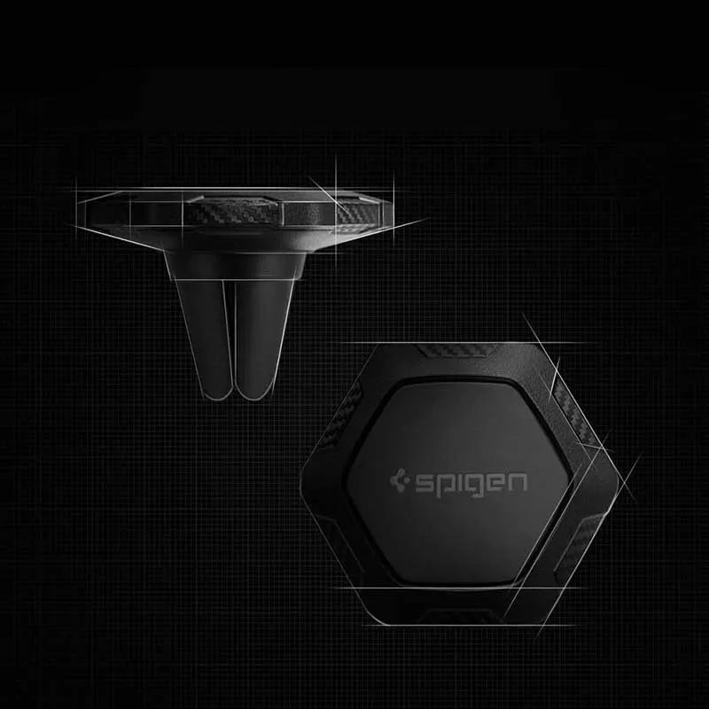 Spigen magnetinis automobilinis laikiklis QS11 - Automobilinis laikiklis (juodas)