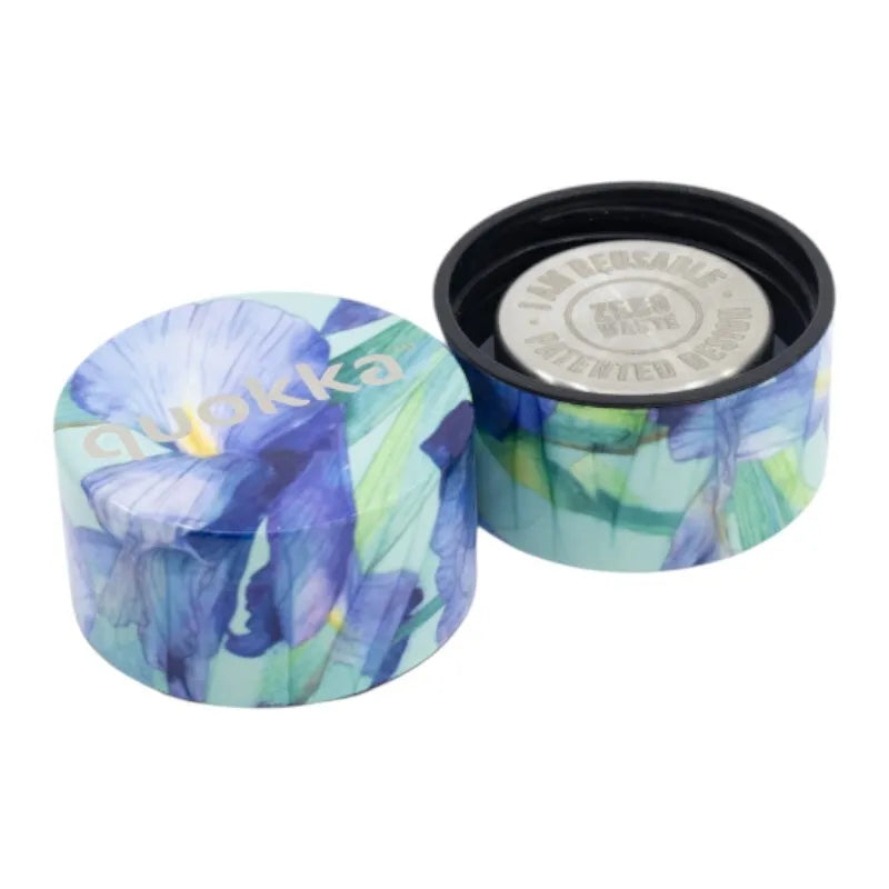 Quokka Solid – nerūdijančio plieno termogertuvė 510 ml (Blue Irises)