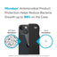 Speck Presidio2 Grip – neslystantis dėklas Apple iPhone 15 Plus / 14 Plus (juodas / juodas / baltas)