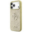 Guess Fixed Glitter Big 4G – dėklas iPhone 17 Pro Max (auksinis)