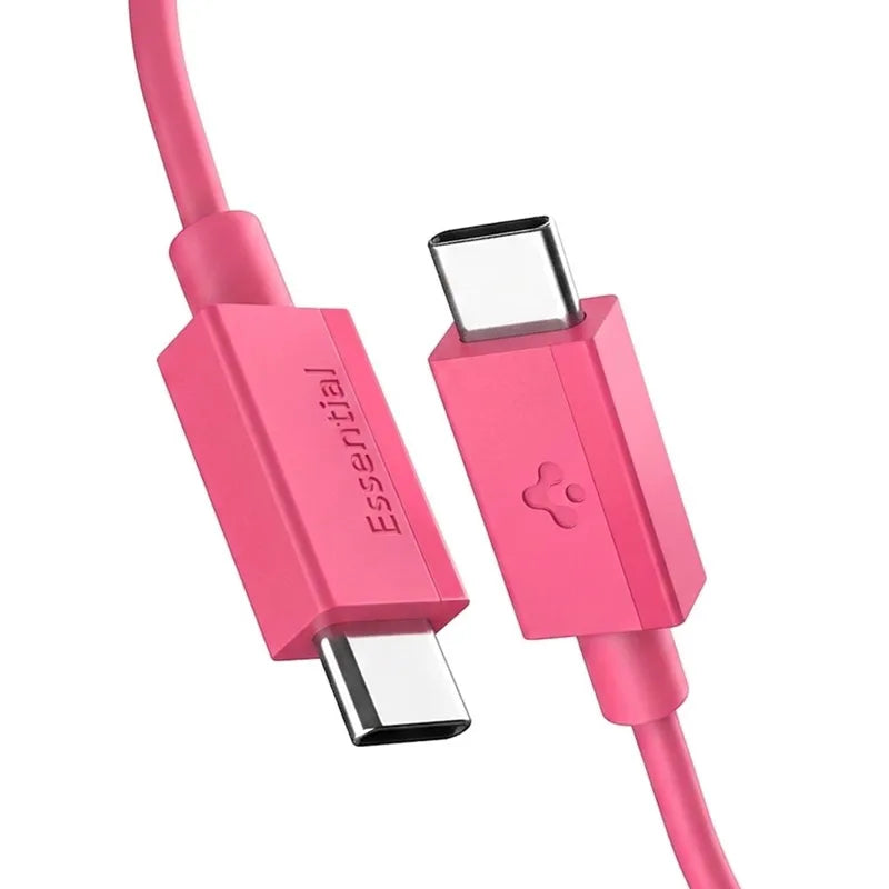 Spigen EB6010CC Essential – USB-C į USB-C laidas 60 W 1 m (rožinis)