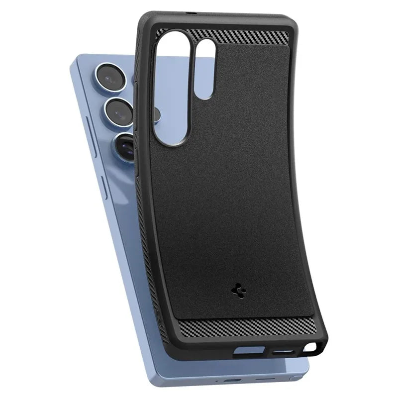 Spigen Rugged Armor Mag MagSafe – dėklas Samsung Galaxy S25 Ultra (matinė juoda)