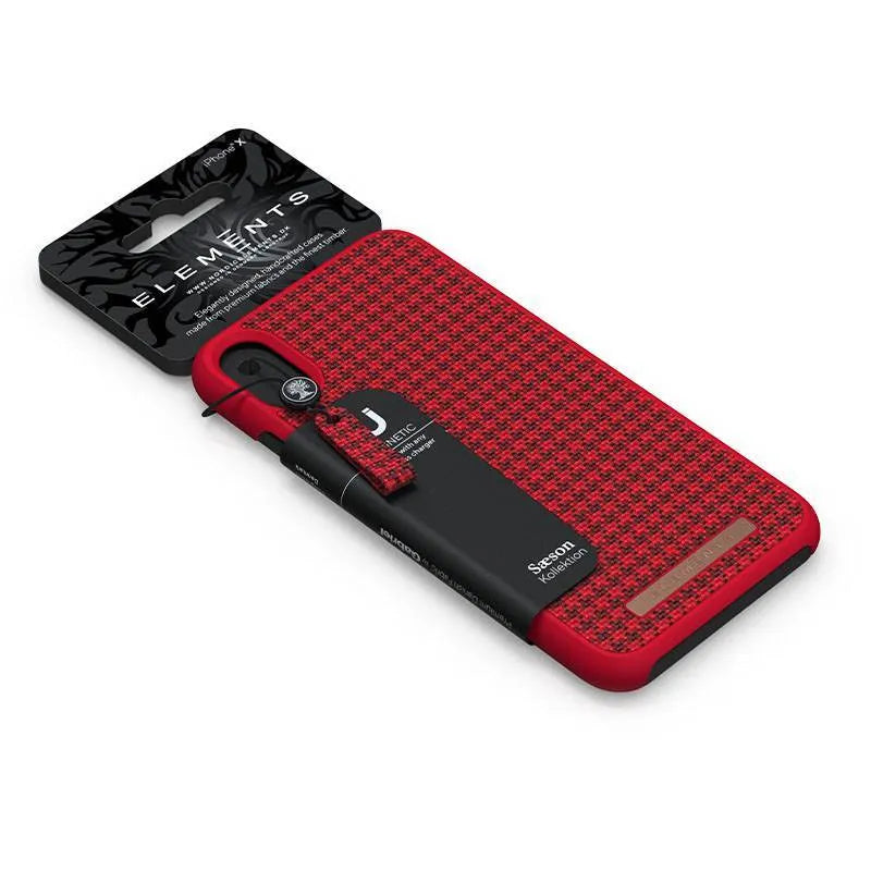 Nordic Elements Saeson Idun – dėklas iPhone Xs / X telefonui (raudonas)