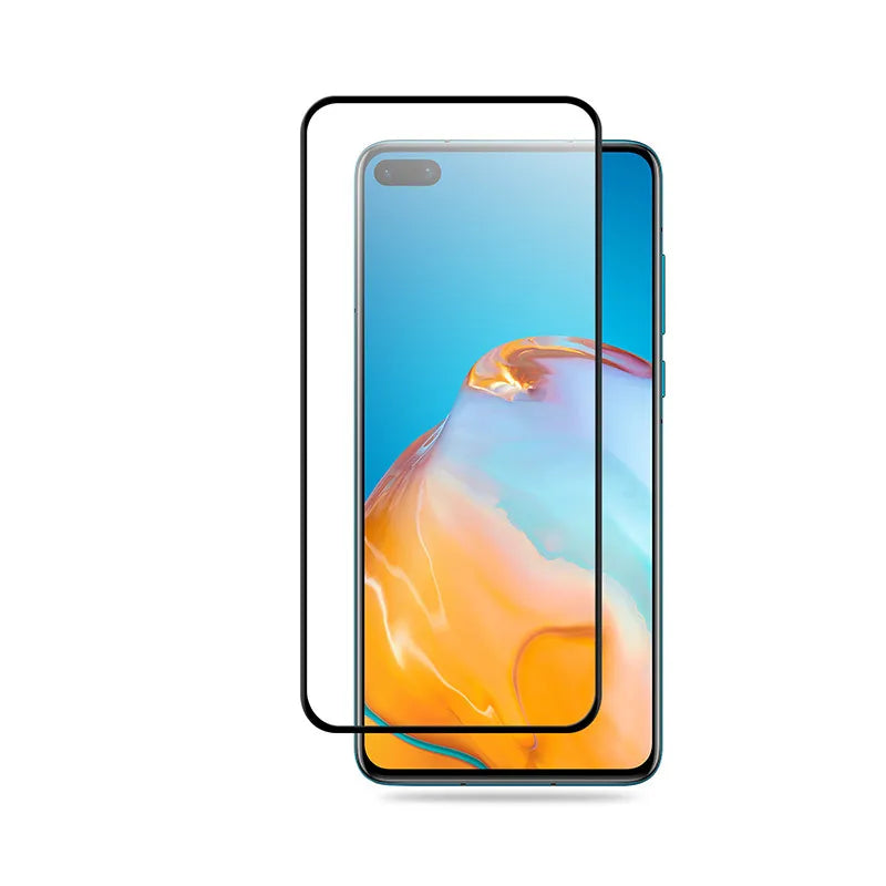 Crong 3D Armor Glass – 9H grūdintas stiklas visam Huawei P40 ekranui + montavimo rėmelis