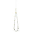 „Guess IML Flowers Electro Pearl Strap MagSafe“ – dėklas „iPhone 17 Pro“ (baltas)