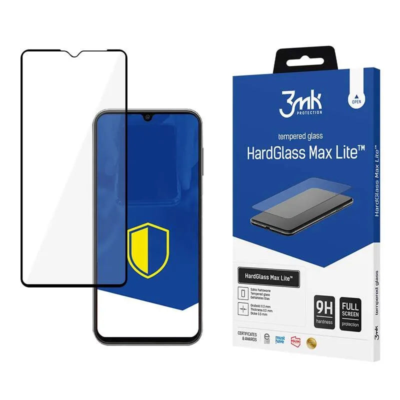 3mk HardGlass Max Lite – grūdintas stiklas Samsung Galaxy A14 (juodas)