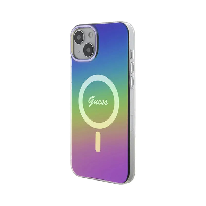 Guess IML Iridescent MagSafe dėklas - iPhone 15 (spalvotas)