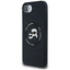 Karl Lagerfeld Silicone Karl & Choupette Heads MagSafe – dėklas iPhone 16e (juodas)