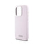 DKNY Liquid Silicone Small Metal Logo MagSafe – dėklas iPhone 14 Pro (rožinis)
