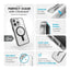 Speck Presidio Perfect-Clear ClickLock & MagSafe – iPhone 15 Pro dėklas (skaidrus / matinis juodas / pilkas)