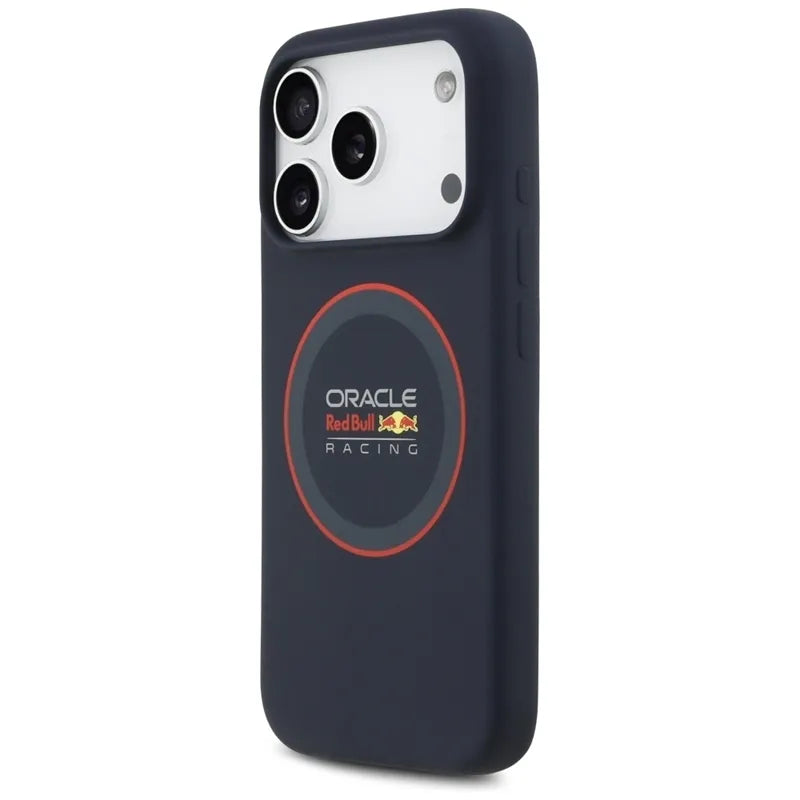Red Bull Silicone Red Ring MagSafe – iPhone 17 Pro dėklas (tamsiai mėlynas)