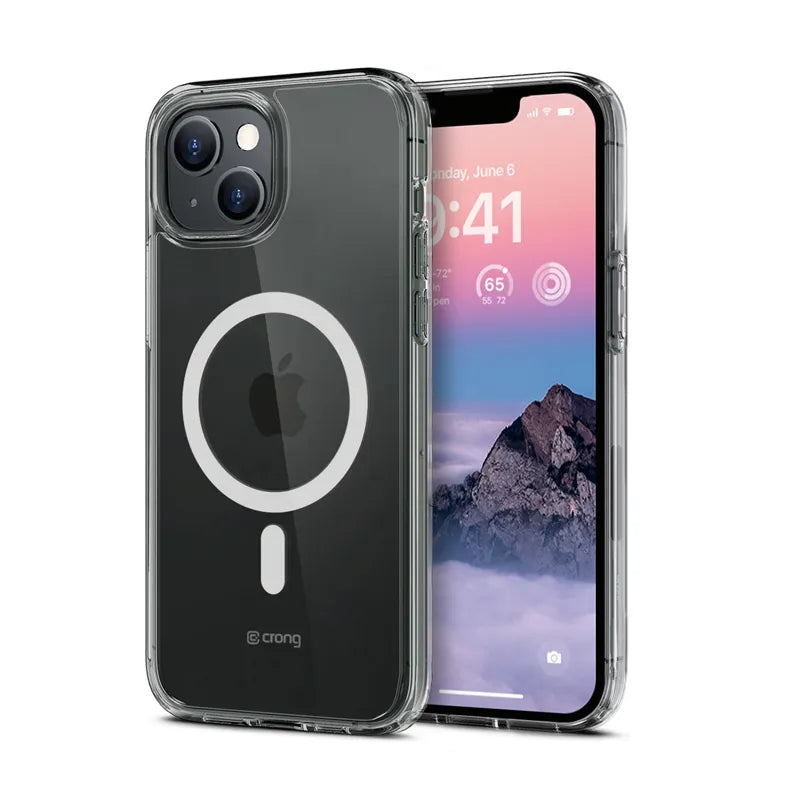 Crong Clear MAG Cover - iPhone 14 Plus MagSafe dėklas (skaidrus)
