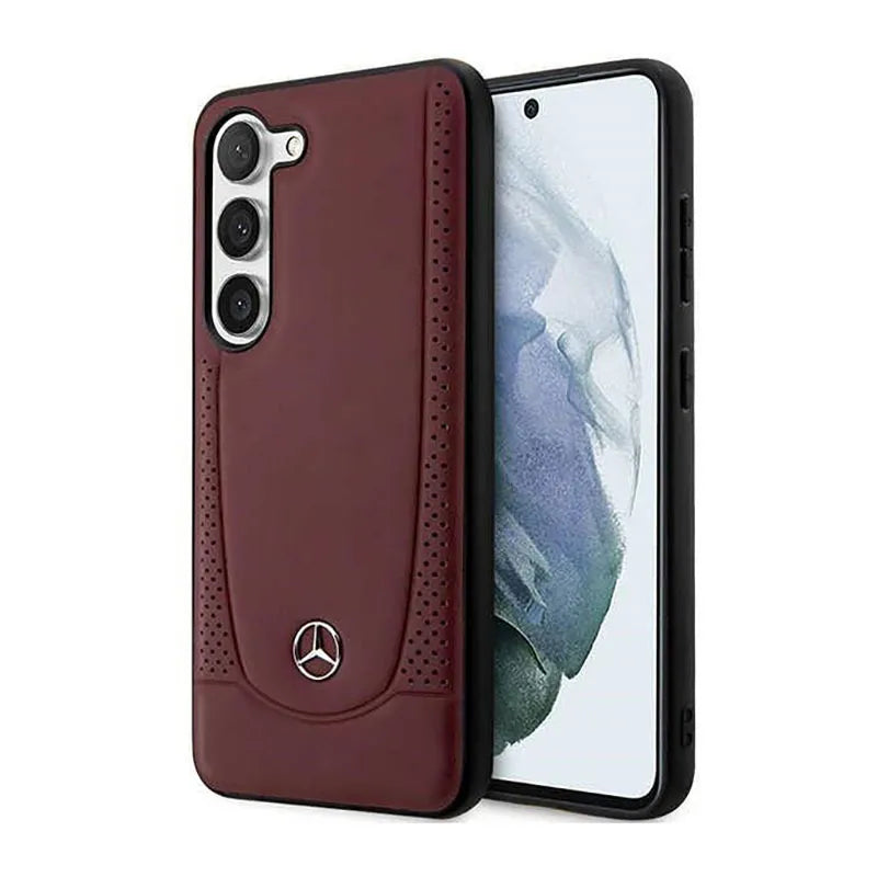 „Mercedes Leather Urban Line“ – dėklas „Samsung Galaxy S23+“ (raudonas)