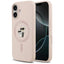 Karl Lagerfeld Silicone Karl & Choupette Ring MagSafe – dėklas iPhone 17 (rožinis)