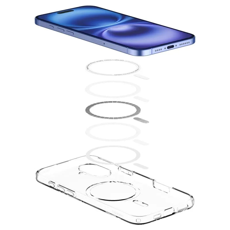 Spigen Liquid Crystal Mag MagSafe - dėklas iPhone 16 (skaidrus)