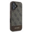 Guess 4G Bottom Stripe - Dėklas, skirtas iPhone 16 (rudas)