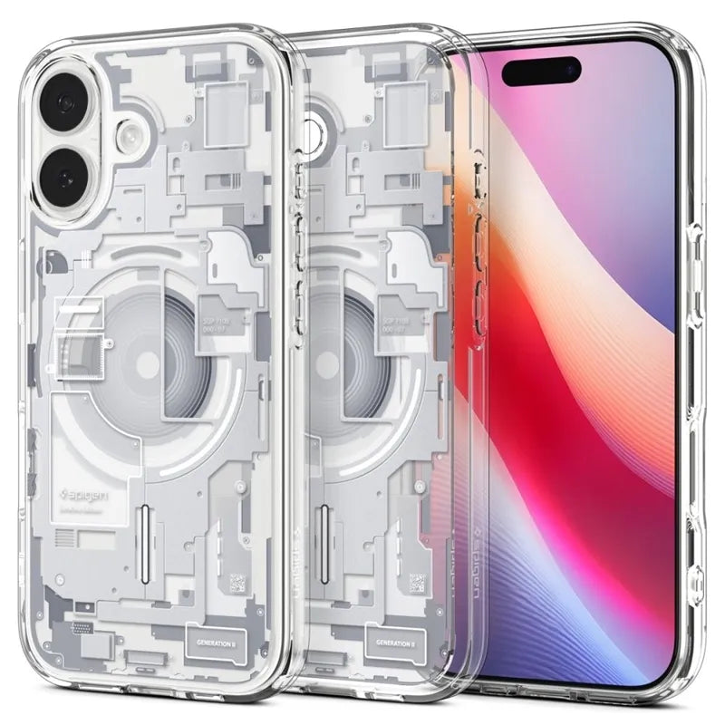 Spigen Ultra Hybrid Mag MagSafe – dėklas iPhone 17 (Zero One White)