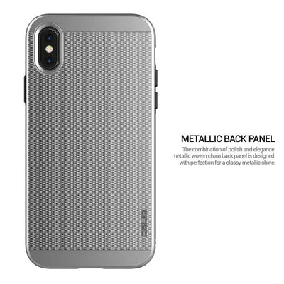 Obliq Slim Meta – dėklas iPhone Xs / X (Satin Silver)
