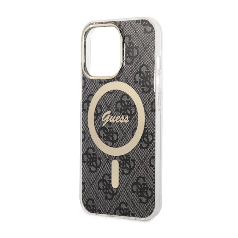 Guess 4G MagSafe – dėklas iPhone 13 Pro (juodas)