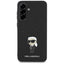 Karl Lagerfeld Fixed Glitter Ikonik Logo Metal Pin – Dėklas Samsung Galaxy A36 5G (juodas)