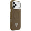 Guess Triangle Logo MagSafe – Dėklas iPhone 17 Pro Max (ruda)