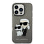 Karl Lagerfeld IML Glitter NFT Karl & Choupette – Dėklas, skirtas iPhone 14 Pro Max (Juodas)