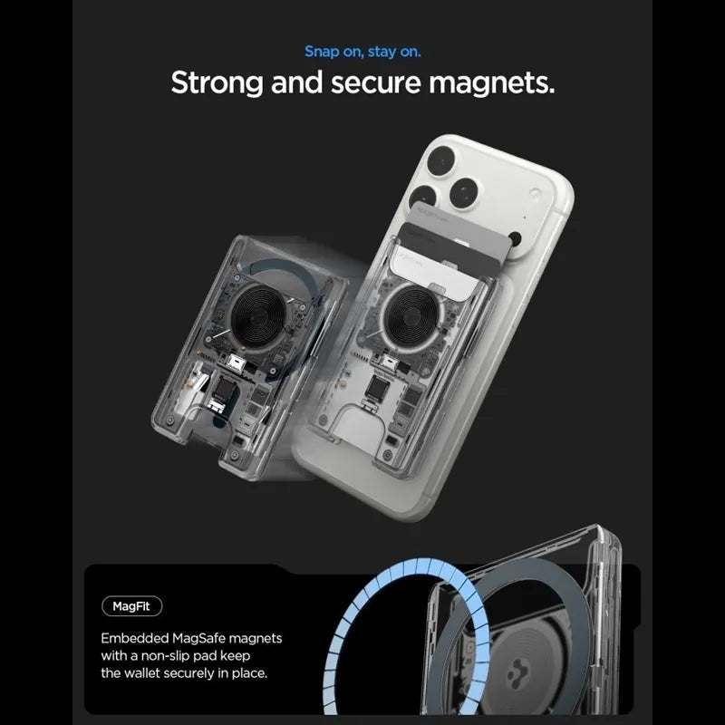 Spigen Ultra Hybrid Wallet MagSafe – magnetinė piniginė (Neo One)