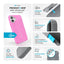 Speck Presidio2 Grip ClickLock & MagSafe - iPhone 16 Plus dėklas (True Pink / Shocking Pink / White)