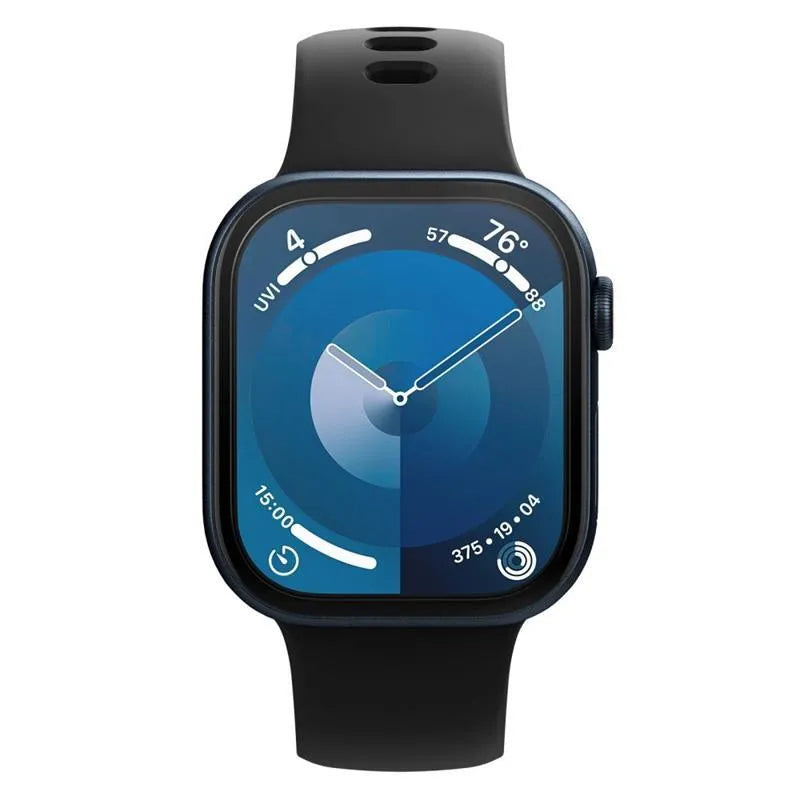 Spigen Elite Shield EZ Fit 2-Pack – hibridinio stiklo apsauga Apple Watch 10 42 mm (skaidri)