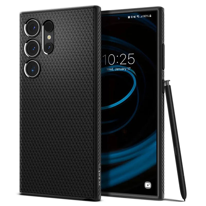 Spigen Liquid Air – Dėklas Samsung Galaxy S24 Ultra (Matte Black)