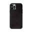 Crong Essential Cover - iPhone 12 Pro Max dirbtinės odos dėklas (juodas)