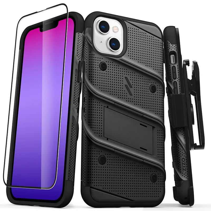 ZIZO BOLT serija – dėklas iPhone 14 Plus (juodas)