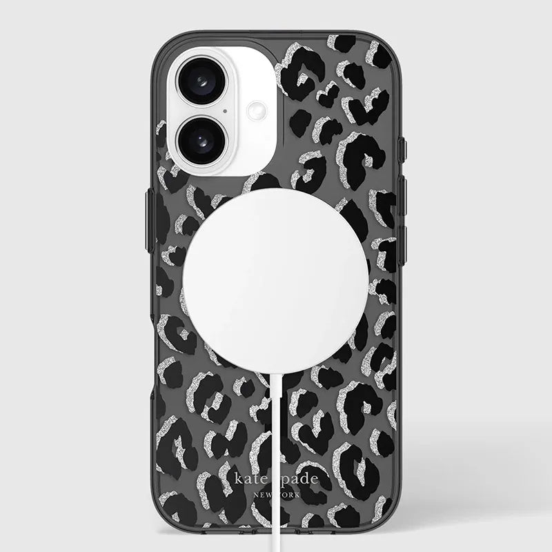Kate Spade New York apsauginis „MagSafe“ dėklas, skirtas iPhone 16 (City Leopard)