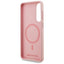 Karl Lagerfeld Silicone Double Heads And Circle MagSafe – dėklas Samsung Galaxy S25 Edge (rožinis)