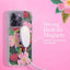 Rifle Paper Clear MagSafe - auksu dekoruotas dėklas, skirtas iPhone 14 Pro (Rose Garden)