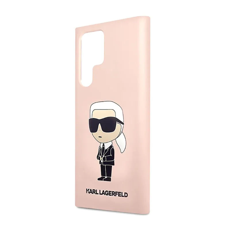 Karl Lagerfeld Silicone NFT Ikonik – dėklas Samsung Galaxy S23 Ultra (rožinis)