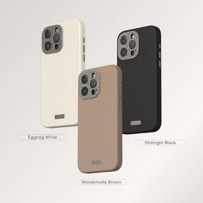 Moshi Napa MagSafe – odinis dėklas iPhone 15 Pro (Eggnog White)