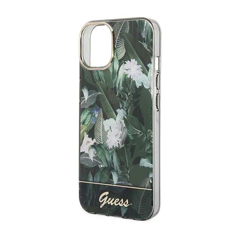 „Guess Jungle Case“ – dėklas „iPhone 14 Plus“ (žalias)