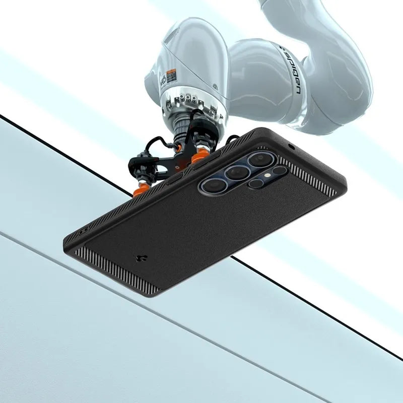Spigen Rugged Armor Mag MagSafe – dėklas Samsung Galaxy S25 Ultra (matinė juoda)