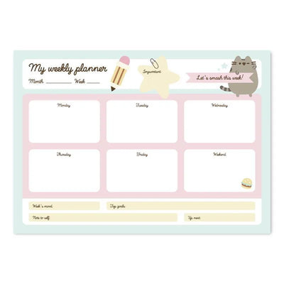Pusheen – savaitinis planuotojas iš „Foodie“ kolekcijos, 54 A4 formato puslapiai