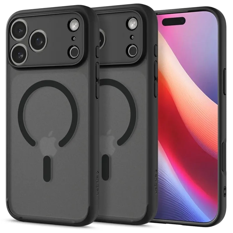 Spigen Ultra Hybrid Mag MagSafe – dėklas iPhone 17 Pro (Frost Black)